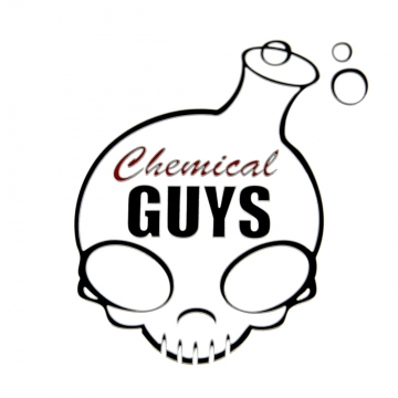 Chemical Guys punamusta logotarra, iso