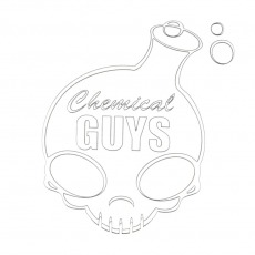 Chemical Guys valkoinen logotarra, iso