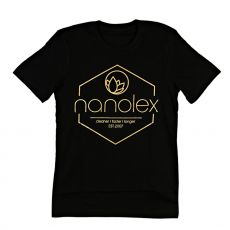 Nanolex musta T-paita, etupuoli