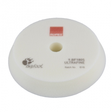 Rupes White Ultrafine Foam Pad, 180 mm tausta