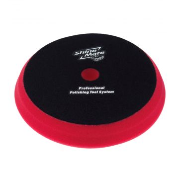 Shine Mate Red Finishing Flat Foam Pad, 180 mm